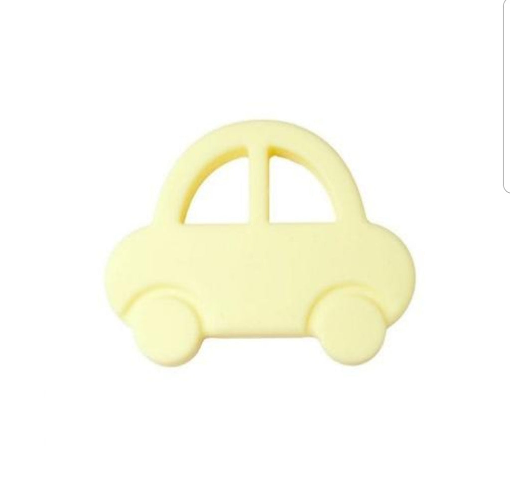 Silicone Toy  - Yellow Silicone  Car - The Beaded Bub