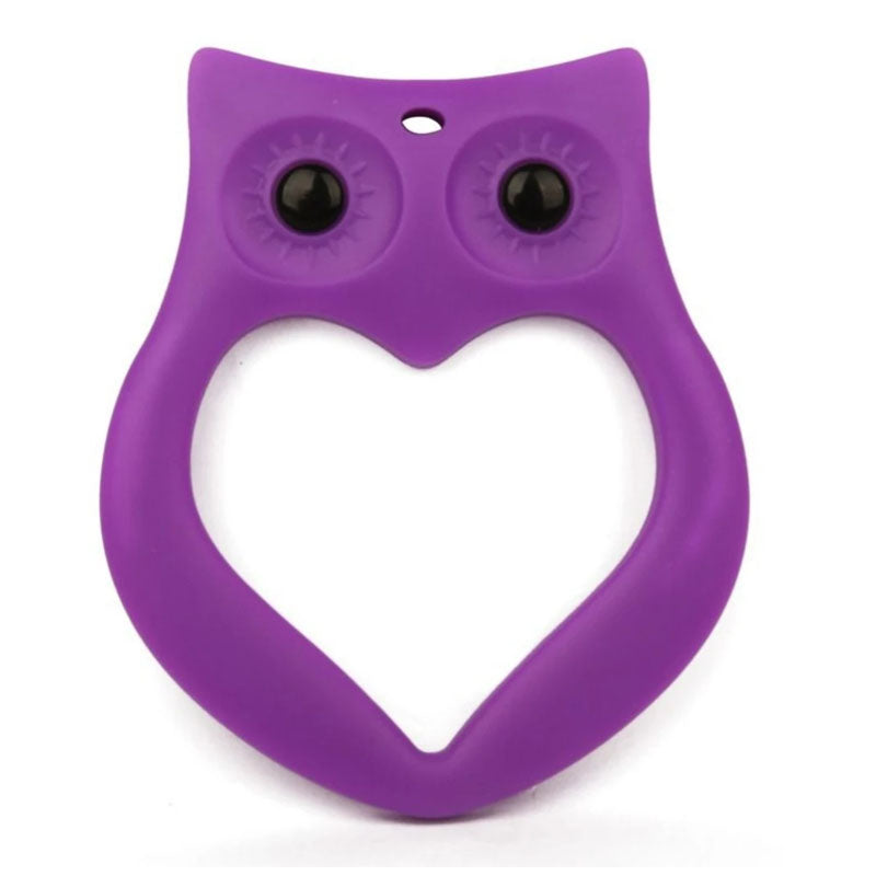 Silicone Toy  - Purple Owl Silicone Toy - The Beaded Bub