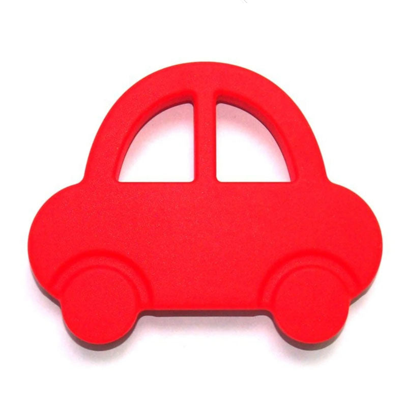 Silicone Toy  - Red Silicone Car - The Beaded Bub