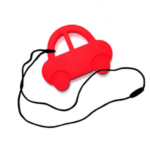 Silicone Toy  - Red Silicone Car - The Beaded Bub